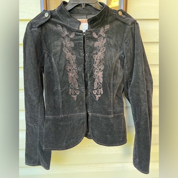 Paris Blues Jacket with stitching on front size Large - Picture 2 of 4